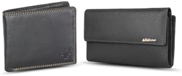 WildHorn Leather Wallet for Men (Black np)