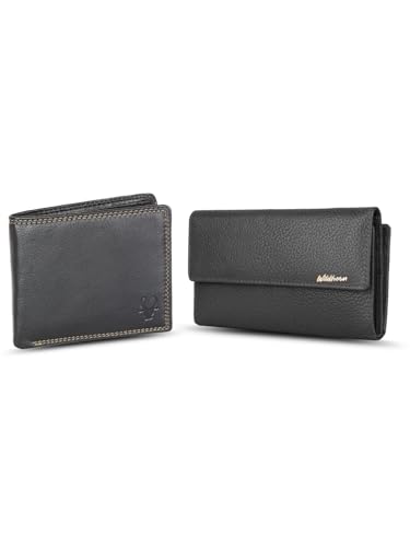 WildHorn Leather Wallet for Men (Black np)