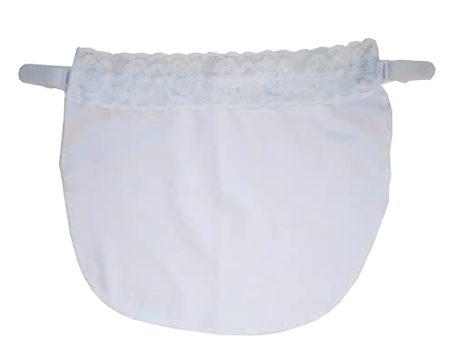 3 Tapa Decote Com Renda trabalho vestido decotado Segurança (Branco)