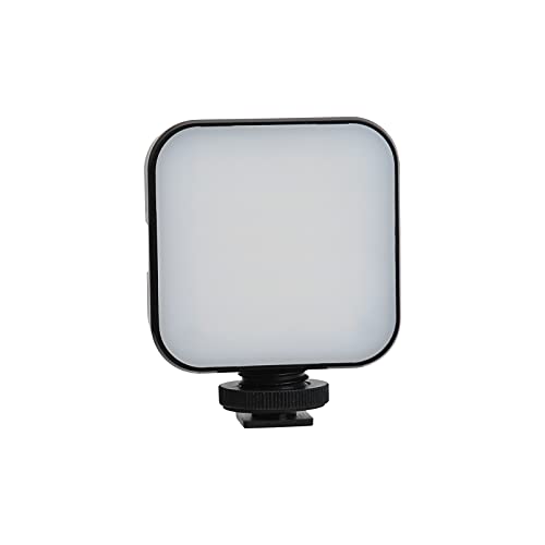 Luz LED de Relleno Mini con 48 Leds, Temperatura de Color 6000K, Compatible con Cámara y Móvil - Iluminación Suave y Precisa, Control de Dimmers, Ideal para Streaming y Fotografí