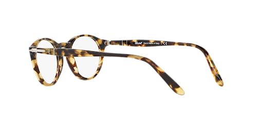 Persol Po3092V Round Prescription Eyewear Frames, Brown/Beige Tortoise/Demo Lens, 48 Mm #TOP4