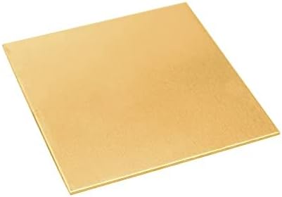 Brass Sheet, 8" X 8", 12 Gauge(2mm) Thickness, No Scratches, Brass Plates 2x200x 200mm, One Pack