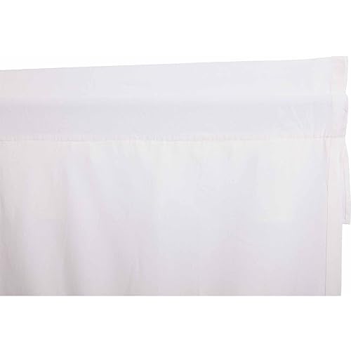 VHC-Brands-4-Pieces-Muslin-Ruffled-Bleached-White-Tier-Curtains-4-Panels-L24xW36 VHC Brands 4 Pieces Muslin Ruffled Bleached White Tier Curtains 4 Panels L24xW36