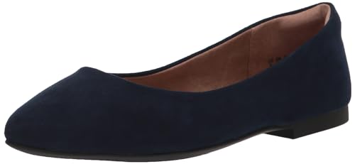 Amazon Essentials Damen Ballerinas mit spitzem Zehenbereich, Marineblau, 41 EU