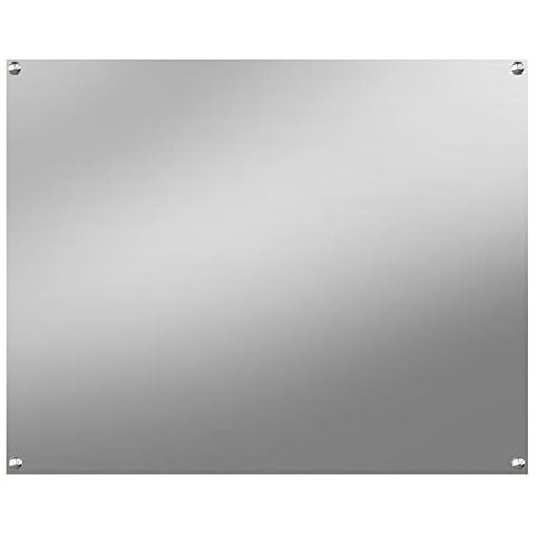 thermomate Stainless Steel Backsplash, Reversible Range Hood Wall Shield for Kitchen, 24 by 30-Inch Cover
