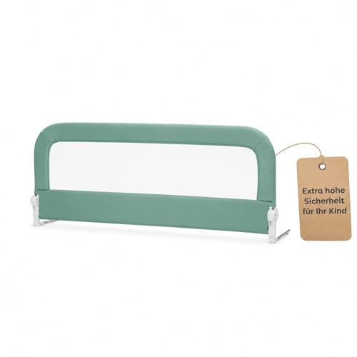 Fillikid Bettgitter für Baby 150x60 cm Exklusiv | Bettgitter klappbar | Kinder Bettgitter für Standard- & Boxspringbetten | Tragbares Bettschutzgitter 150x60 cm für Babybett, Kinderbett