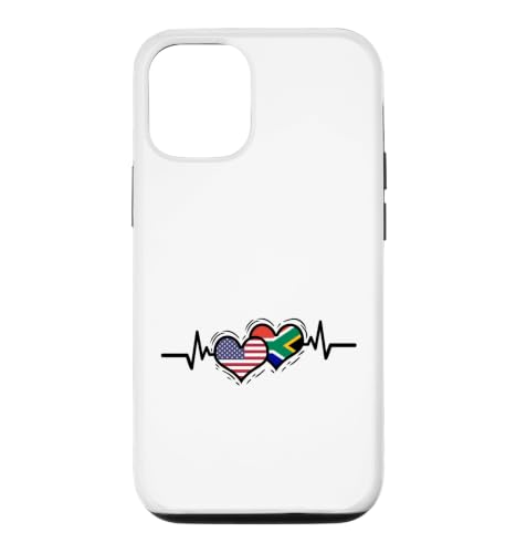 South African Roots Heartbeat South African American Case for iPhone 12/12 Pro