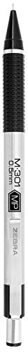 Zebra Pen M-301 Mechanical Pencil, Stainless Steel Barrel, Fine Point, 0.5mm, Black Grip, 2 Count (Pack of 1)