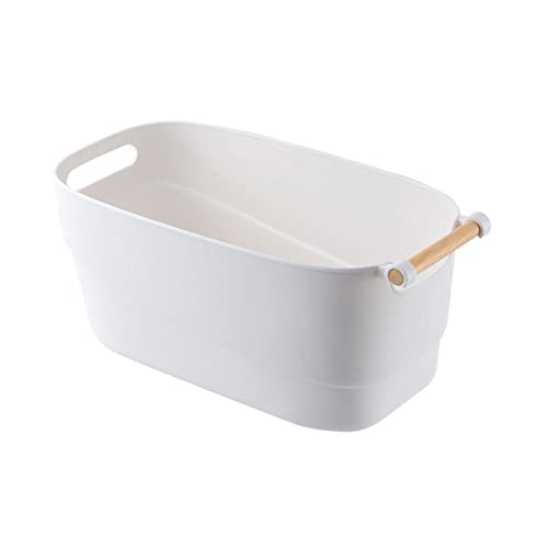 Cubeta de remojo para manos y pies de plástico blanco miniatura 1