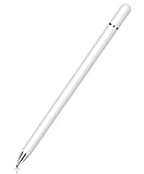 Stylus Touch Screen Pen Fiber Tip Compatible with Google Pixel 8/7/6 Pro, Aluminum Lightweight White