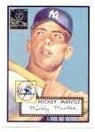 1952 Topps #Mickey MantleYork Yankees"Rookie" Card (Released in 1996 Topps Baseball)