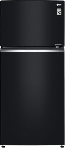 LG GTB744BMBED Frigorifero Doppia Porta, Classe E, 506l, Porte In Vetro, Tecnologia Door & Linear Cooling, Cassetto 0 Gradi, Gestione Umidità, Compressore Smart Inverter, Smart Diagnosis, Nero