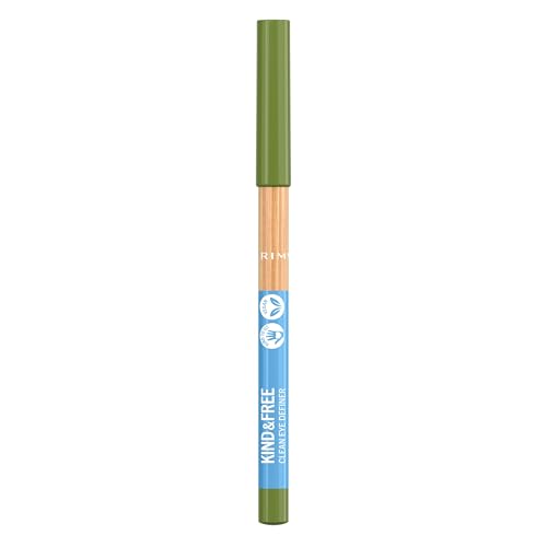 Rimmel London Kind & Free Clean Matita occhi, Texture Cremosa, Colore ricco, Formula vegana - 004 - Soft Orchard, 1.1g