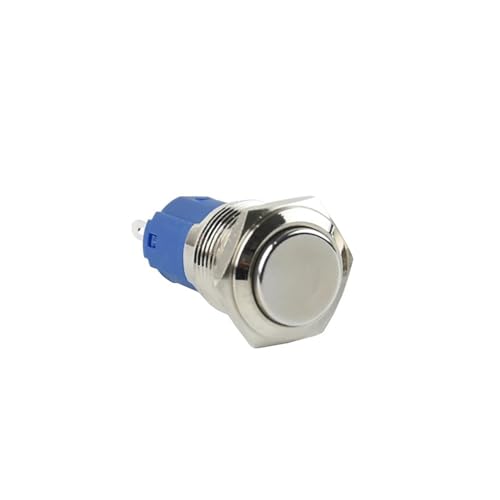 Interrupteur à bouton-poussoir 16mm IP67 momentané plat et haut