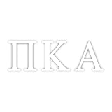 Pro-Graphx Pi Kappa Alpha Greek Sorority Sticker Decal, 2.5 Inches Tall, White