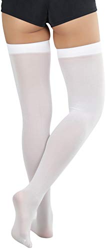 Image of ToBeInStyleWomen's Gothic Cross Opaque Thigh Hi
