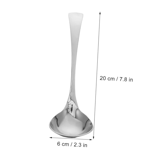 Louche à soupe acier inoxydable finition miroir design élégant