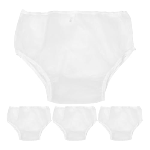 HIAKDOFT 4 Piezas Pañales Reutilizables para Adultos Bragas Impermeables Absorbentes para Incontinencia Ropa Interior para Mujeres y Hombres Cubierta Lavable para Viajes y Uso Diario