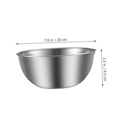 Tazón grande de acero inoxidable para mezclar con pico para verter miniatura 2