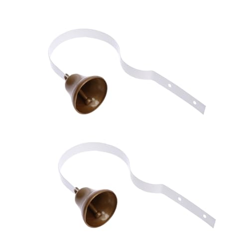 Angoily 2pcs Loud Bells for Dog Doorbell Training Pet Training Doorbell for Dog Housebreaking White Communication Tool
