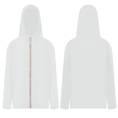 Kids Girls Boys UV Blocking Jacket Lightweight Zipper Sun-Protective Hoodies for Running Cycling3