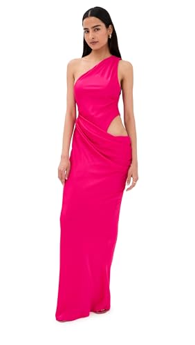 misha romeo satin dress MISHA World - Women's ROMEO MINI Dress - BLUE - SATIN
