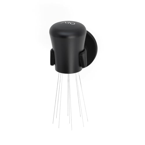 ARO Espresso™ Outil WDT et support magnétique | Comprend 10 broches en acier inoxydable à pointe plate de 0,35 mm de diamètre