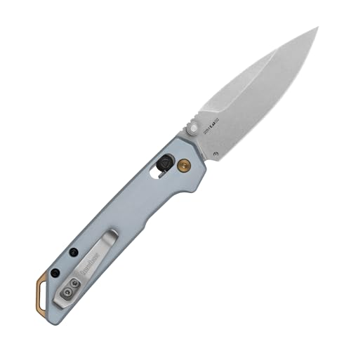 Image of Kershaw Mini Iridium Folding Pocket Knife, 3 inch D2 Steel Blade, DuraLock, Aluminum Handle, Pocketclip