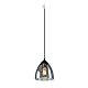 SLV Pendelleuchte PARA CONE GL / Wohnzimmer-Lampe, Innen-Beleuchtung, Hänge-Leuchte Esszimmer, LED, Decken-Leuchte / GU10 25W schwarz
