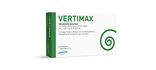 Vertimax│ 30 cápsulas │ Complemento Alimenticio para todo tipo de vértigo con extracto de...