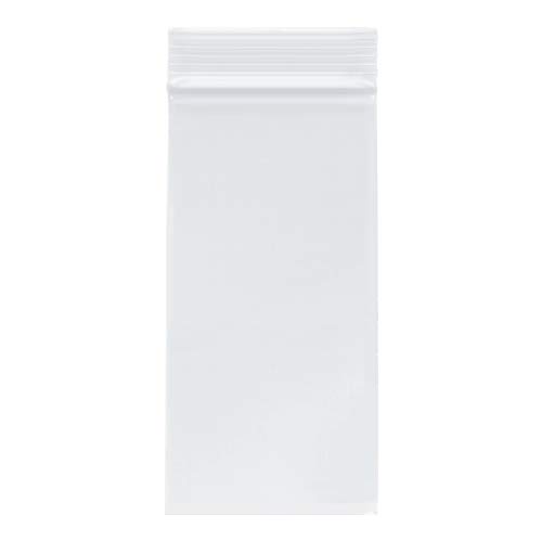 Plymor Zipper Reclosable Plastic Bags, 2 Mil, 3" x 6" (Pack of 500)
