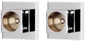 Contemporary II Shower Brackets Only Sold In Pairs - Unlacquered Brass