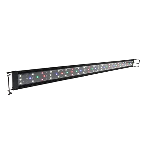 WaterRebirth Ultra-Slim Full Spectrum LED Aquarium Light with Adjustable Brackets.1750LM 40W for 48Inch to 54Inch Fish Tank Lighting Fresh Water