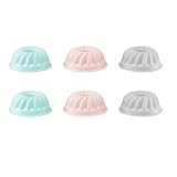 AMBITION Gugelhupfförmchen Silikon 6er Set Alice Mini Gugelhupfform ⌀ 8cm antihaft wiederverwendbar pastellfarben