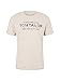 Produktbild TOM TAILOR Herren T-Shirt mit Logoprint 1031877, 27679 - Cosy Soft Beige Melange, S