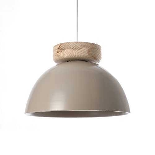 Lámpara de colgar beige LUSSIOL 250751 con diseño funcional 2
