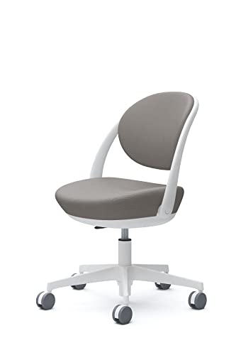 オカムラ パラベル パーソナルチェア 在宅ワーク対応 5本脚ウレタンキャスター ホワイト ライトグレー 8CBAEW-FKY3 張地:ツイル(撥水加工)