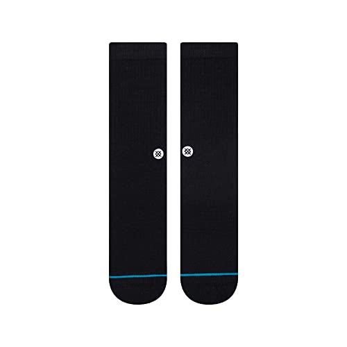 Stance Mens M311d14ico Casual Sock, Black, Medium US2