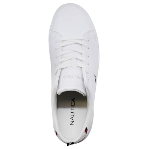 Nautica Sapato casual masculino, mocassim clássico de cano baixo com cadarço, tênis moderno - em tam
