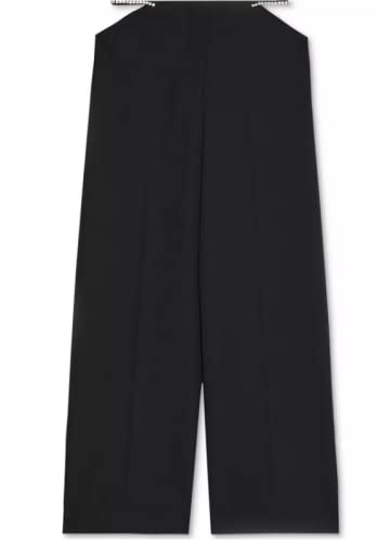 Danielle Bernstein Womens Cut Out Rhinestone Party Wide Leg Pants2