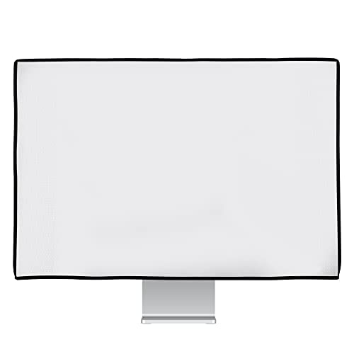 Kwmobile Monitor Cover Compatible With 31-32" Monitor - Dust Cover Computer Screen Protector - White #TOP7