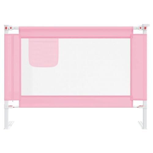 Riel de seguridad cuna bebé y protección de cama infantil rosa 90x25 cm 8