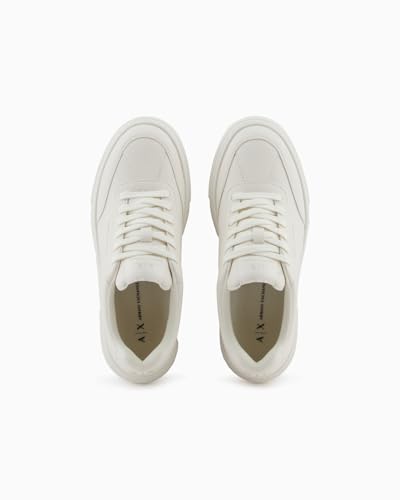 A|X Armani Exchange Para Mujer. XW001662AF17351U0011 Zapatillas Con Suela Alta Blanco (37), 3 A 5Cm, Cordones, Casual - 5