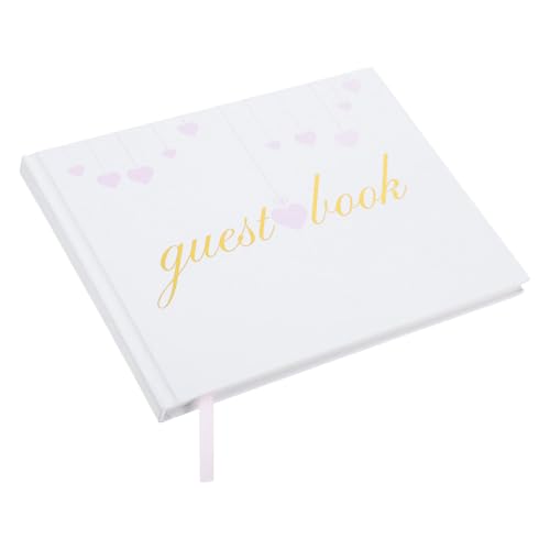 Lurrose Wedding Guest Book for Receptions Showers Special Events Hard Cover Photo Album Blank Pages for Unique Messages Creative Entries
