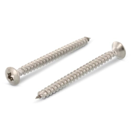 Lot de 50 vis pour panneaux d'aggloméré - 3 x 40 mm - En acier inoxydable A2 - Pour construction en bois - Tête fraisée bombée - Filetage complet avec tête renforcée meinschraubenversand.de