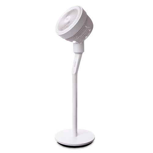 Image of oltao Bora Super Silent Pedestal Fan with Remote, Wide Angle Oscillation, Feather Touch Panel, Long Air Throw & Timer, Adjustable Height 2026
