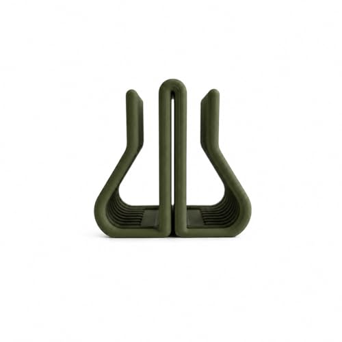 Image of Yellow Lab | Vertical Laptop Stand | Dual Slots | Compatible with All laptops | Space-Saving Design | Scratch-Resistant | Green | (Army Green)