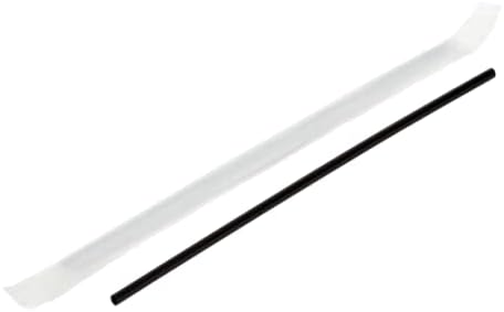 Karat Paja agitadora negra de 7.5" PP envuelta - 5,000 piezas