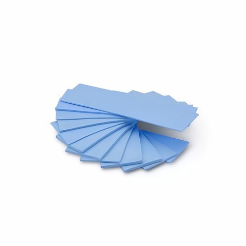 Image of 12 Pack Thermal Conductive Silicone Pads with 6.0 W /mk Thermal Conductivity, Soft Safe Simple to Apply for SSD CPU GPU LED IC Chipset Cooling -Blue