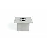 Autoterm Einbauflansch Luftheizung für Böden 40mm / 80mm, Edelstahl, passend Air, Webasto, Eberspächer Standheizungen (80mm Bodentiefe)